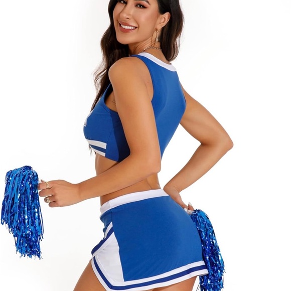 Blue Cheerleader Uniform - Picture 3 of 3